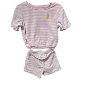 Pink Terry Cloth Short Set - Carter’s- 2T